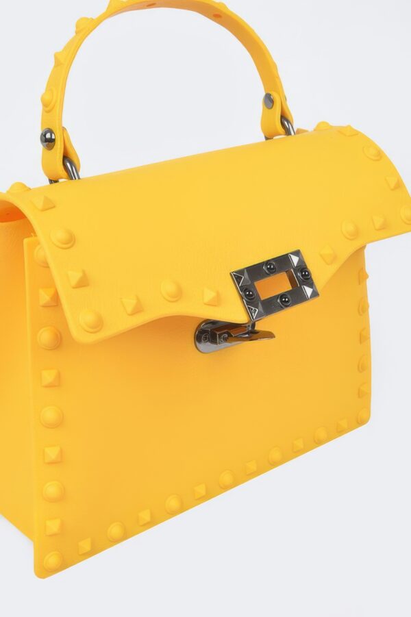 Monotone Studded Clutch – Structured Polyurethane
