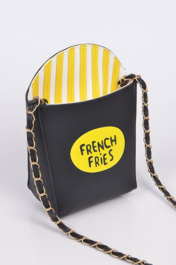 French Fries Clutch – Whimsical Fry Print Accessory