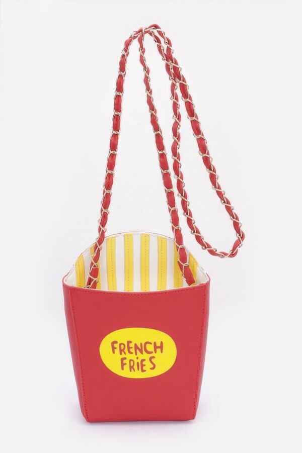 French Fries Clutch – Whimsical Fry Print Accessory
