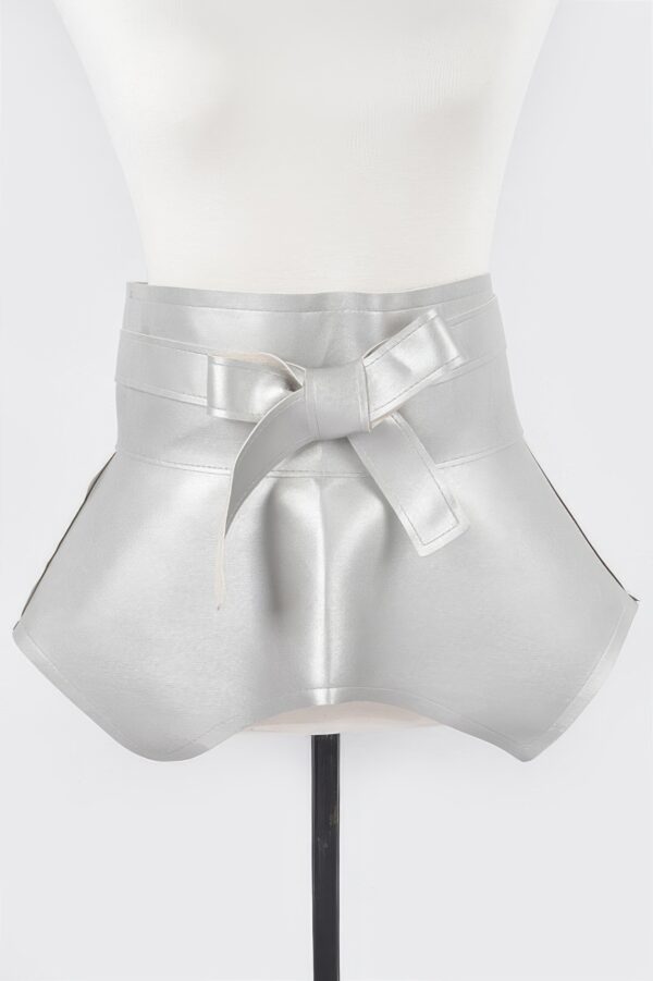 Faux Leather Waist Belt with Oversized Bow