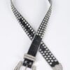 Multi-Metal Stone Studded Stretch Belt