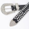 Multi-Metal Stone Studded Stretch Belt