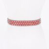 Multi-Metal Stone Studded Stretch Belt