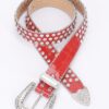 Multi-Metal Stone Studded Stretch Belt
