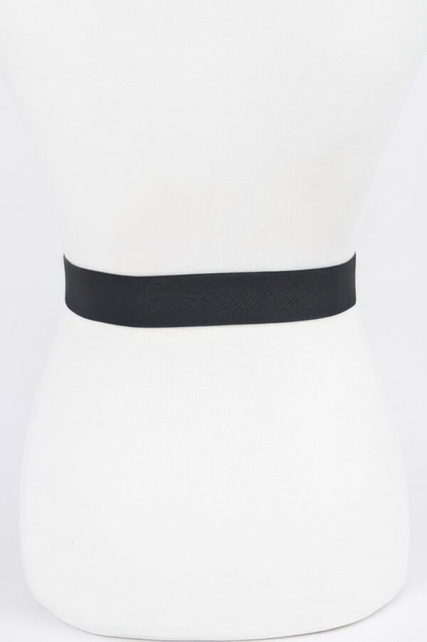 Ribbon Buckle Stretch Belt – Bow-Front Accent