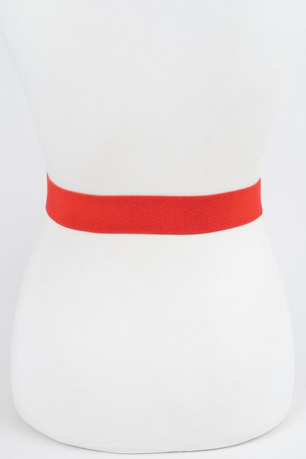 Ribbon Buckle Stretch Belt – Bow-Front Accent