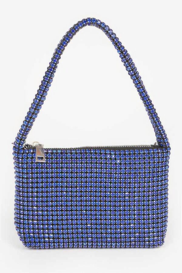 Stone Rhinestone Small Hobo Bag – Sparkle Accent