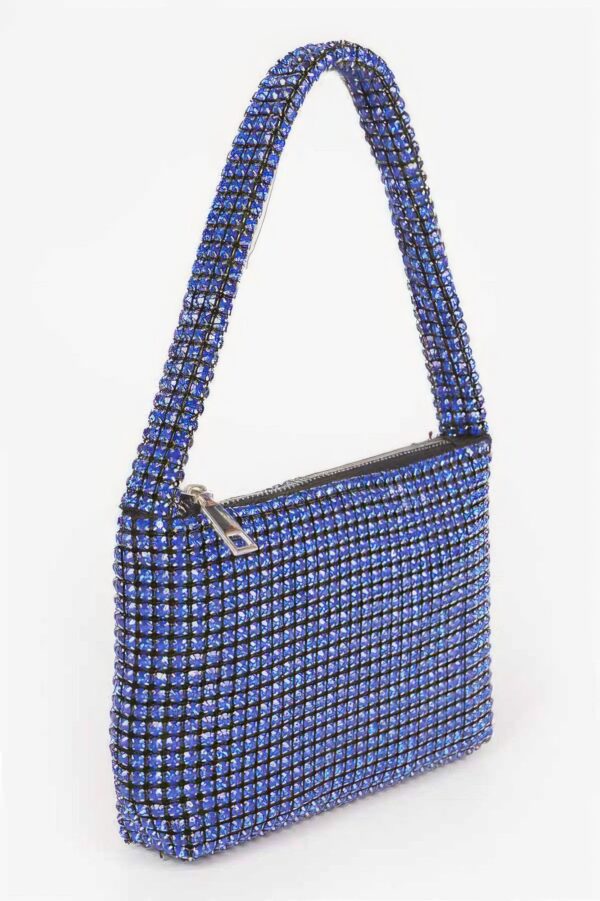 Stone Rhinestone Small Hobo Bag – Sparkle Accent