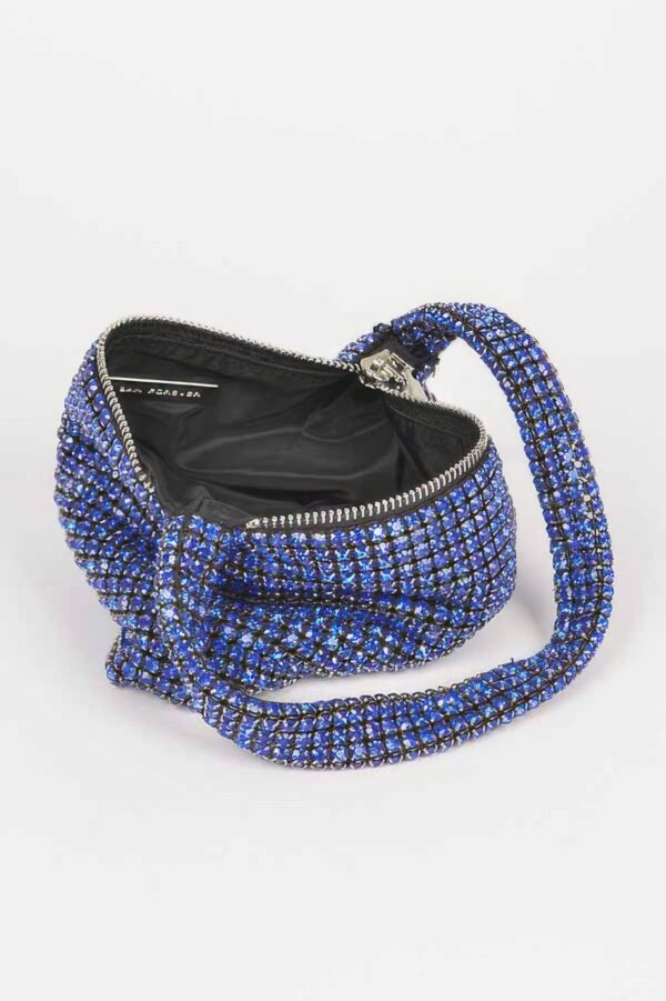 Stone Rhinestone Small Hobo Bag – Sparkle Accent
