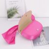 Structured Oversized Bow-Handle Satin Crossbody Bag