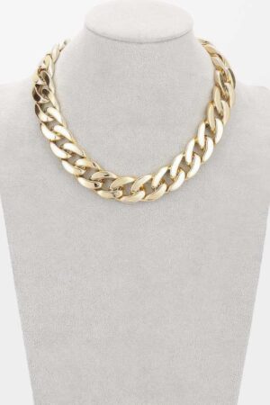 Oversized CCB Chain Necklace – Polished Links