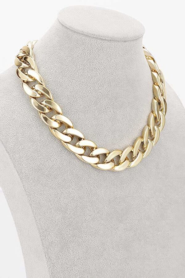 Oversized CCB Chain Necklace – Polished Links