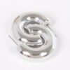 CCB Curved Hoop Earrings – Dual-Tone Gold & Silver