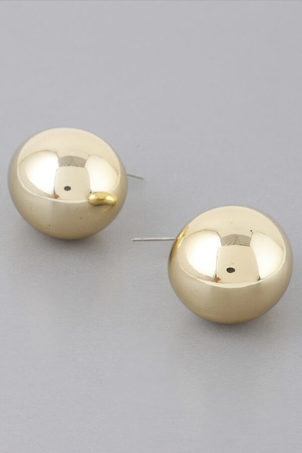Chunky Polished Teardrop Earrings – Bold Statement