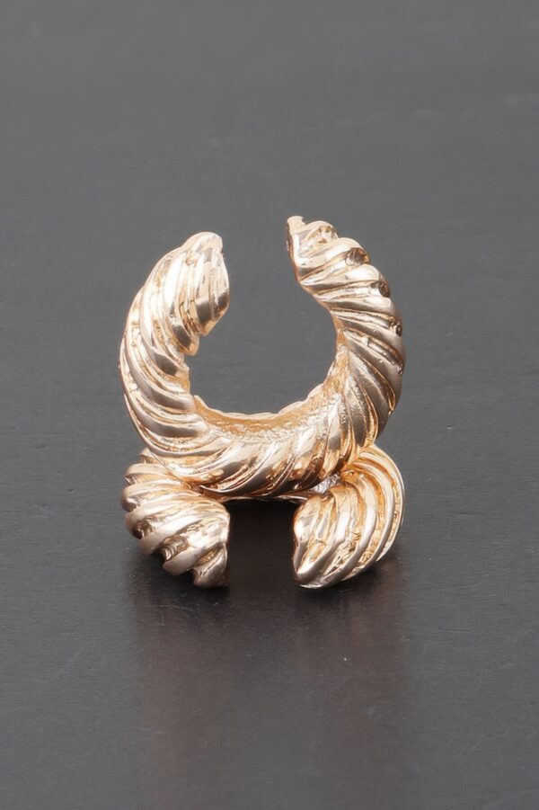 Twisted Rope Hoop Earrings – Polished Metal Tone