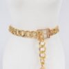 Chunky Chain Link Belt with Iron Links and Buckle