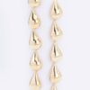 Multi Teardrop Earrings – Gold-Dipped Cascading Design
