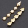 Multi Teardrop Earrings – Gold-Dipped Cascading Design