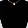 Reflection Plate Snake Chain Necklace – Polished Gold-Tone
