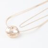Reflection Plate Snake Chain Necklace – Polished Gold-Tone