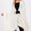 Faux Fur-Trim Cape with Clasp Closure – Midweight Layer