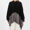 Three Tones Ruana – Tri-Color Open-Front Knit