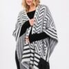 Fuzzy Chevron Ruana – Midweight Open Wrap