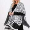 Fuzzy Chevron Ruana – Midweight Open Wrap