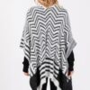 Fuzzy Chevron Ruana – Midweight Open Wrap
