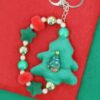 Jingle Tree Christmas Keychain with Bell Charm