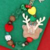 Rudolph Reindeer Keychain Bracelet – Holiday Charm