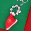 Christmas Key Chain – Jingle Bell Santa Hat Charm