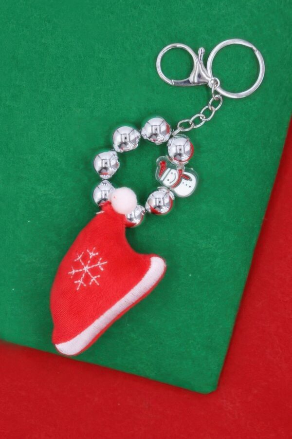 Christmas Key Chain – Jingle Bell Santa Hat Charm