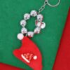 Christmas Key Chain – Jingle Bell Santa Hat Charm