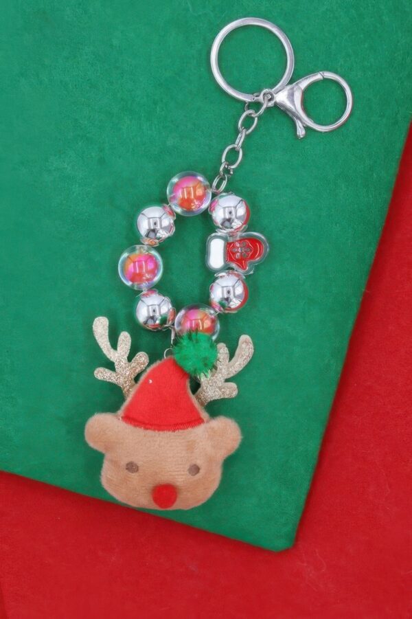 Christmas Key Chain – Reindeer Santa Charm