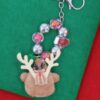 Christmas Key Chain – Reindeer Santa Charm