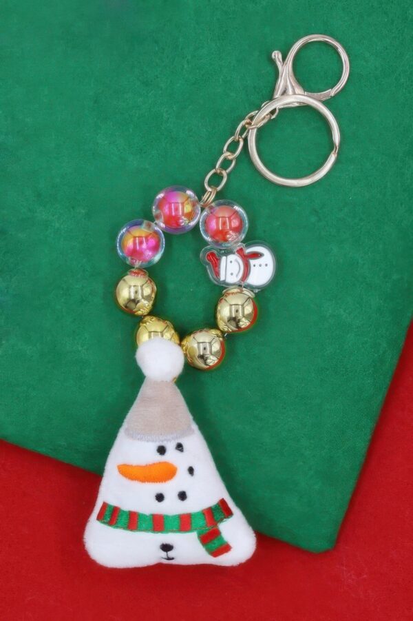 Snowy Season Christmas Keychain – Festive Charm