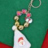 Snowy Season Christmas Keychain – Festive Charm