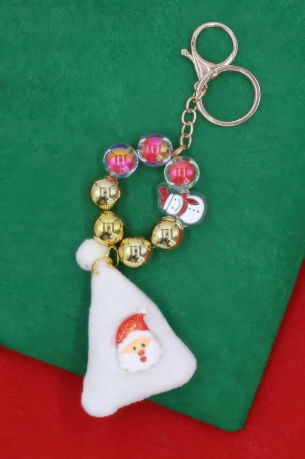 Snowy Season Christmas Keychain – Festive Charm