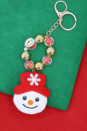 Festive Frosty Christmas Key Chain