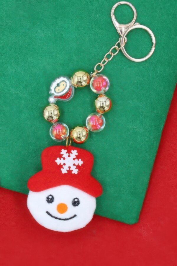 Festive Frosty Christmas Key Chain