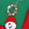 Festive Frosty Christmas Key Chain