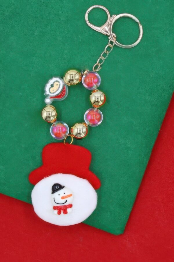 Festive Frosty Christmas Key Chain
