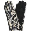 Geometric Embroidered Smart Touch Gloves – Multicolor