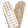 Fuzzy Plaid Smart-Touch Gloves – Cozy Check Pattern
