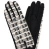 Fuzzy Plaid Smart-Touch Gloves – Cozy Check Pattern
