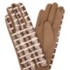 Fuzzy Plaid Smart-Touch Gloves – Cozy Check Pattern