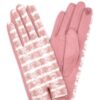 Fuzzy Plaid Smart-Touch Gloves – Cozy Check Pattern