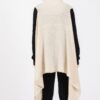 Lightweight Embossed Dotted-Line Tassel Knit Vest