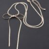 Bow Necklace – Delicate Pendant on 18″ Chain